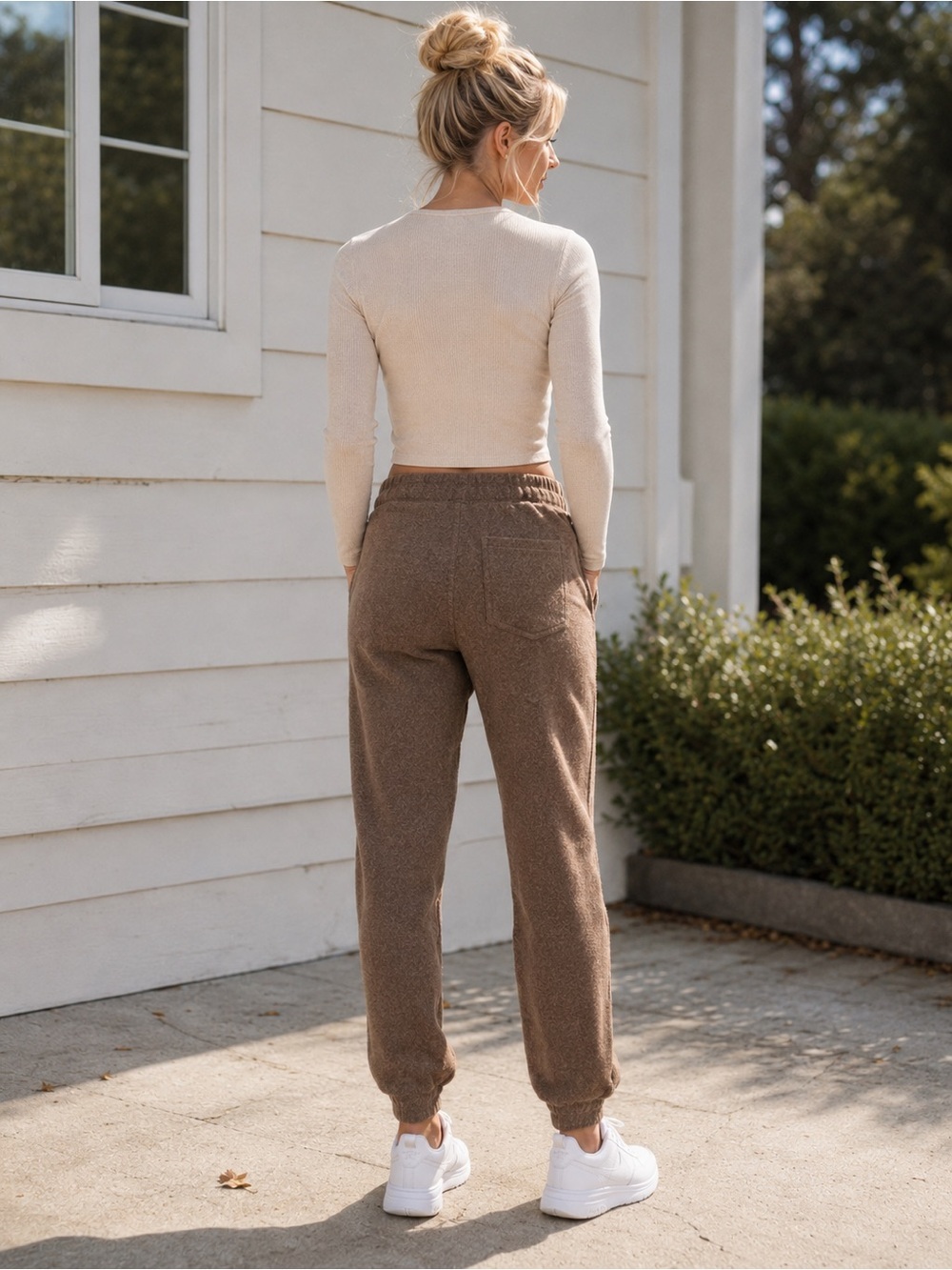InCashmere 100% Cashmere Jogger Pant With Drawsting Waist 25622 - Picture 3 of 16